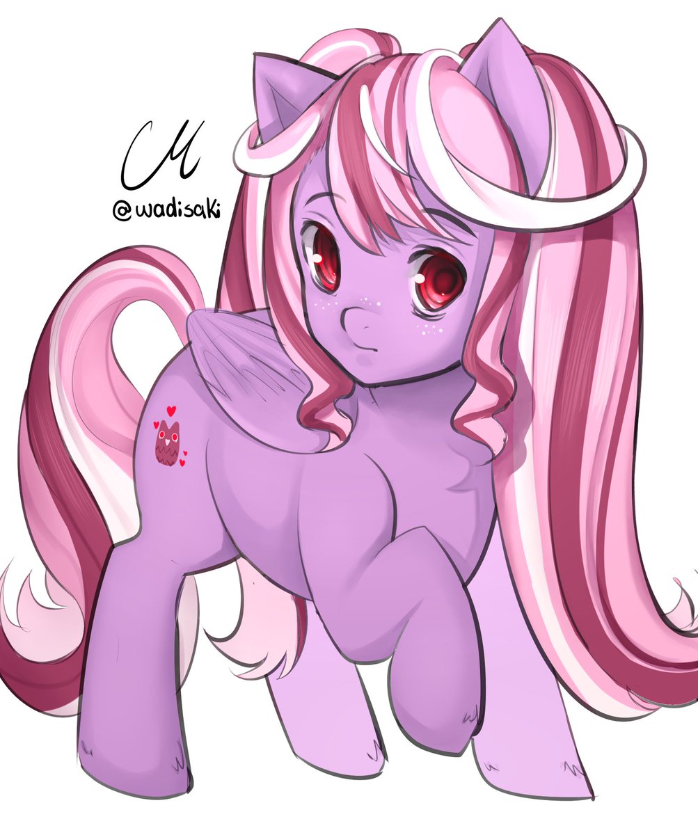wadisaki's tweet photo. MLP oc I made based off of a trend on tiktok/insta reels..
13 year old me would be very proud :,) https://t.co/M910wMD9NI
