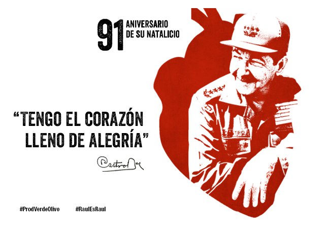Los camilitos, cadetes, sargentos y soldado, oficiales y los trabajadores civiles felicitan al General de Ejército. En la paz o en la guerra en cada uno de nosotros habrá un Raúl Castro.
#RaulEsRaul