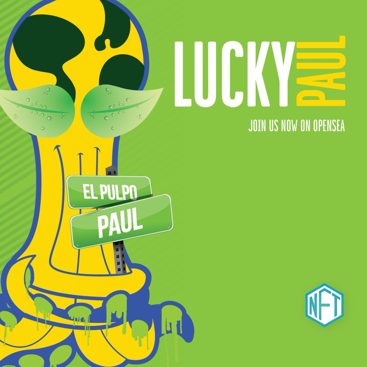 Lucky Paul was hatched from an egg in the deep sea in Weymouth, England, he later moved to Germany and refined its magical accuracy to predict winners.

opensea.io/collection/luc…………