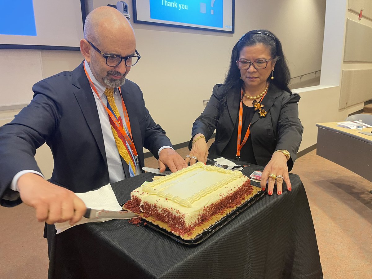 NIPT_journal's tweet photo. SNIP President Dr. Sulie Chang surprised the EIC with cake to celebrate the birth of the society-owned journal. More cake was available in the lobby for all! https://t.co/72ma9u0rvu