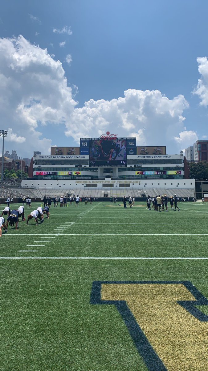 Had a great time at the Georgia Tech camp today!! Thank you so much to all the coaches and players for the knowledge that I have received! <a href="/RHHSFootball/">Richmond Hill FB</a> <a href="/sirknight95/">⚔️COACH KNIGHT JR ⚔️</a> <a href="/coachdt48/">David (DT) Turner</a> <a href="/CoachCollins/">Coach Collins</a> <a href="/247fbrecruiting/">Football Recruiting</a> <a href="/RecruitGeorgia/">Recruit Georgia</a> <a href="/PatrickMeans19/">Patrick Means</a> <a href="/MattLeZotte/">Matt LeZotte</a> <a href="/ChadBlanton15/">Chad Blanton</a>