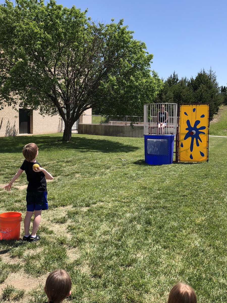 A little dunk tank fun! <a href="/TH_Principal/">Mrs. Dana Barker</a> <a href="/LewisCentralCSD/">Lewis Central Community School District</a>