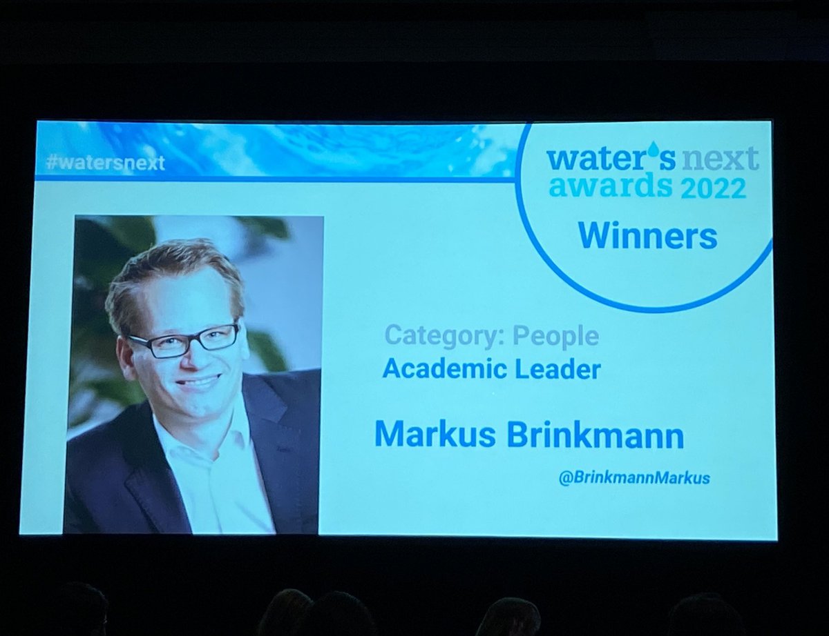 🎉Congratulations 🎉 to Markus Brinkmann
#WatersNext award recipient in the Academic Leader category.
#CanadianWaterSummit 
<a href="/BrinkmannMarkus/">Markus Brinkmann</a> <a href="/usask/">U of Saskatchewan</a> <a href="/GWFutures/">Global Water Futures</a> <a href="/usask_water/">Global Institute for Water Security</a> <a href="/ToxCentre/">Toxicology Centre, University of Saskatchewan</a>