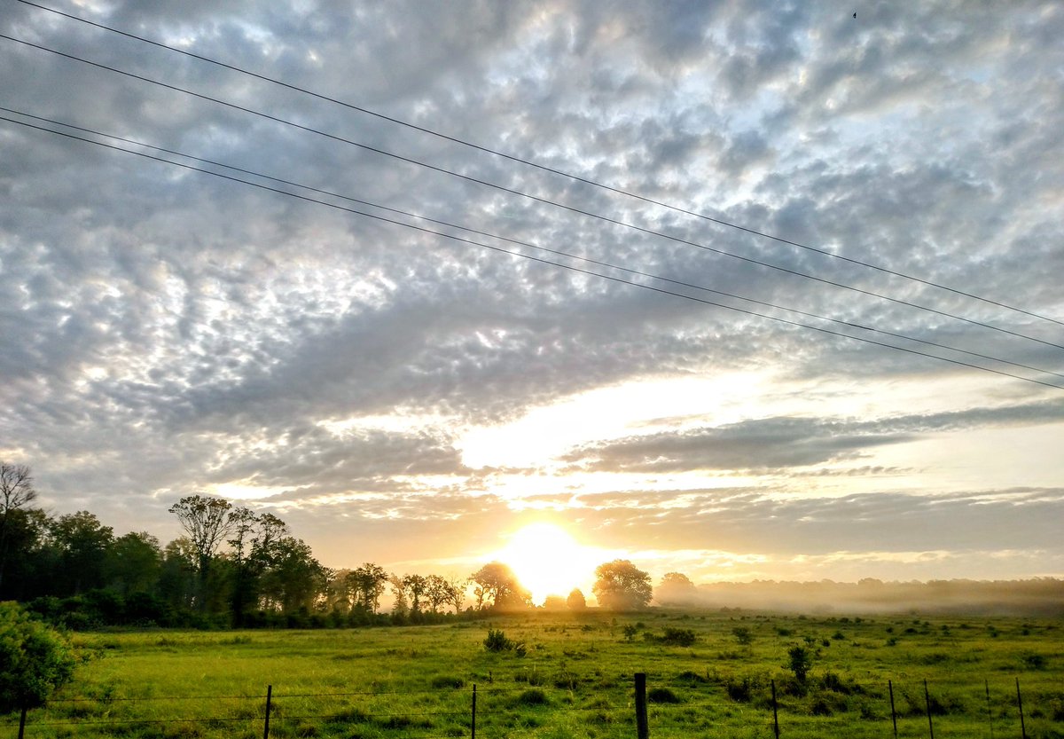 #sunset #clouds #pasture #newtoncounty #jamestown #Texas