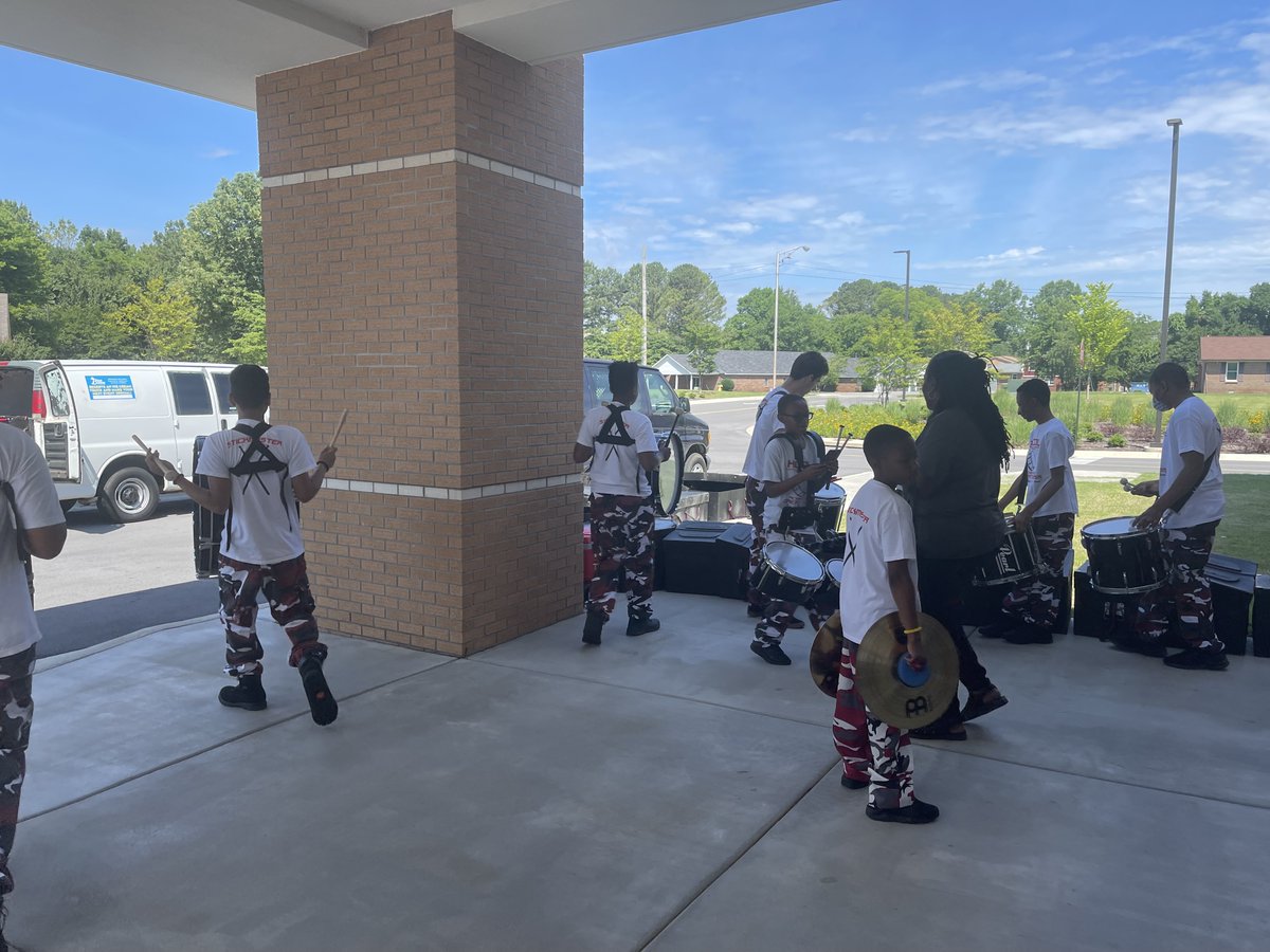 Starting the summer off right at North Huntsville Library! 📚🥁

Our Summer crew showed out! Living Life Loud in the library! Shhh, don't tell anyone! 😜🤫