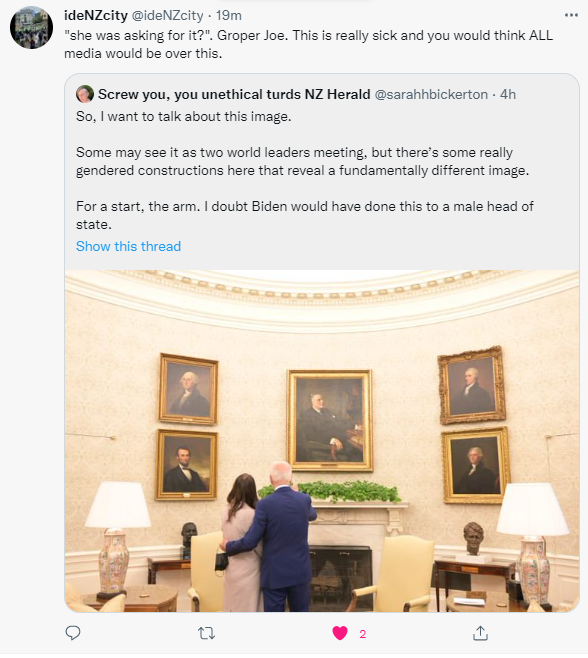 comms24_c24's tweet photo. @Dame__Jane Oh we won't forget #SexInTheWhiteHouse #JacindaArdern #ArderWarcriminal #GENCONV https://t.co/mq9czDdc4W