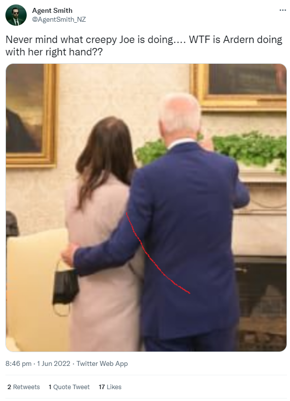 comms24_c24's tweet photo. @Dame__Jane Oh we won't forget #SexInTheWhiteHouse #JacindaArdern #ArderWarcriminal #GENCONV https://t.co/mq9czDdc4W