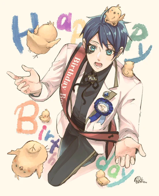 本日中は間に合いそうにないので去年のお誕生日絵を再掲🥲 