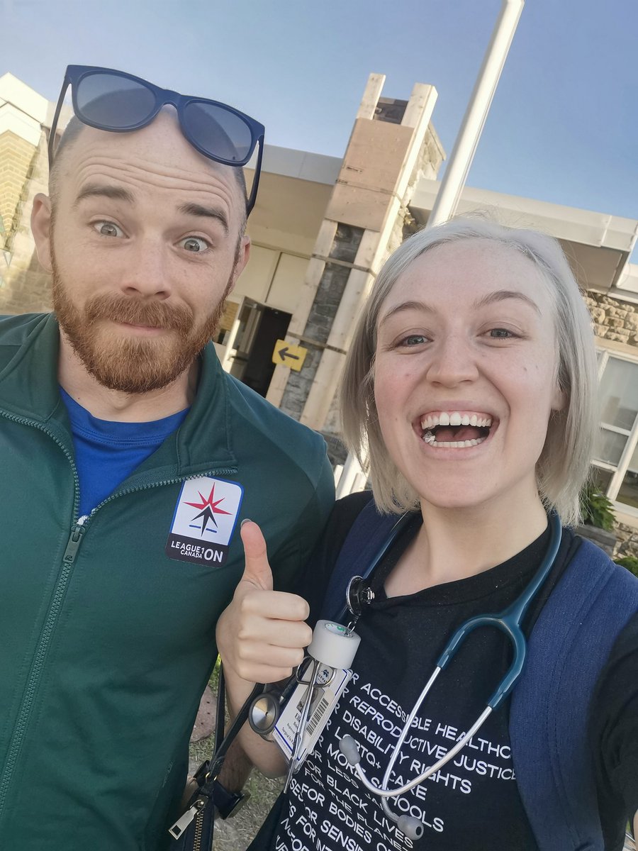 Elleke__Belet's tweet photo. Voted for Dylan Stelpstra and the @OntarioNDP after my shift today!

I voted like our healthcare system depends on it... because it does. https://t.co/Cko6jZiC51