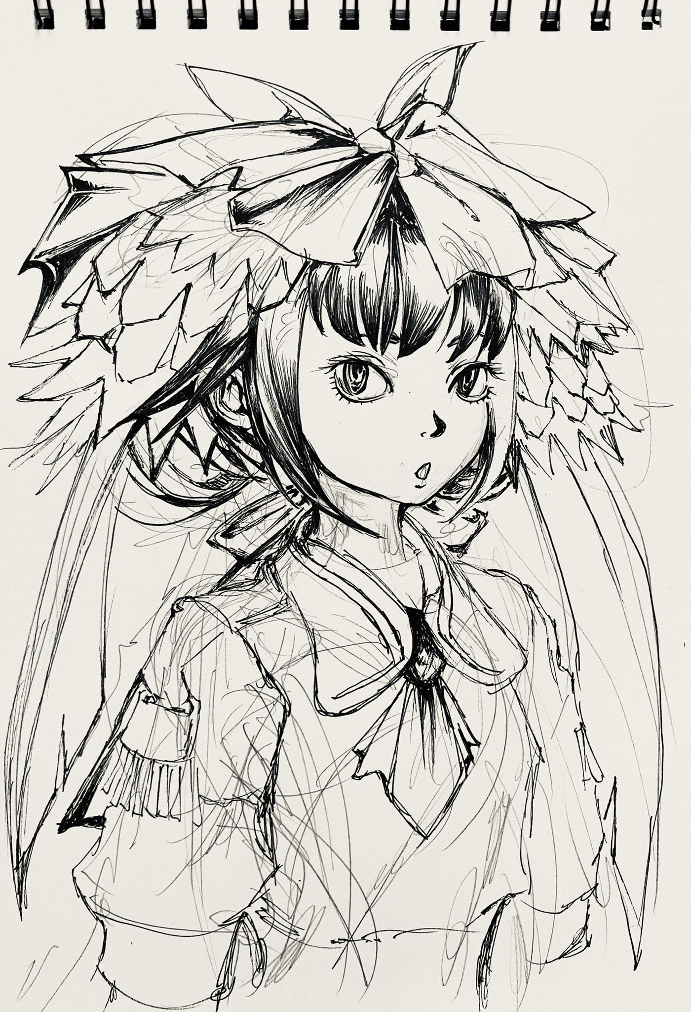 ｇｏｎ 少し描きました 勢いだけですね 描きたいモノ追記したいモノは幾つもありますが 寝る準備入ります Illust Illustraion スケッチブック イラスト イラスト好きな人と繋がりたい T Co Cu9yimaqyq Twitter