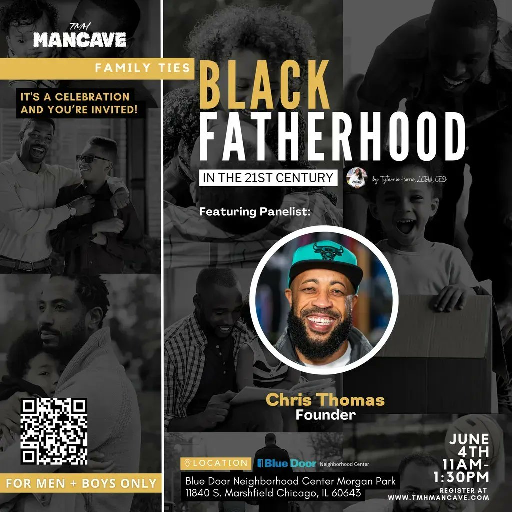 TMHMANCAVE's tweet photo. Last but not least, welcome our final panelist for the TMH MANCAVE Event Series Family Ties, Chris Thomas. 🎉

Chris is the Founder and Executive Director of YourPassion1st, a mentoring program for young adults. 

Visit https://t.co/mzZsfVJmEF to register today! https://t.co/tBbQareowi