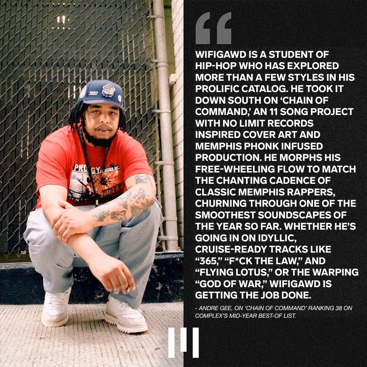 Congratulations to #UnitedMasters artist partner @7WIFIGAWD7 for earning his spot on @ComplexMusic's 'Best Albums of 2022... So Far' for 'Chain of Command.' Well deserved 👏 👏 👏 Full article: l8r.it/QcOi