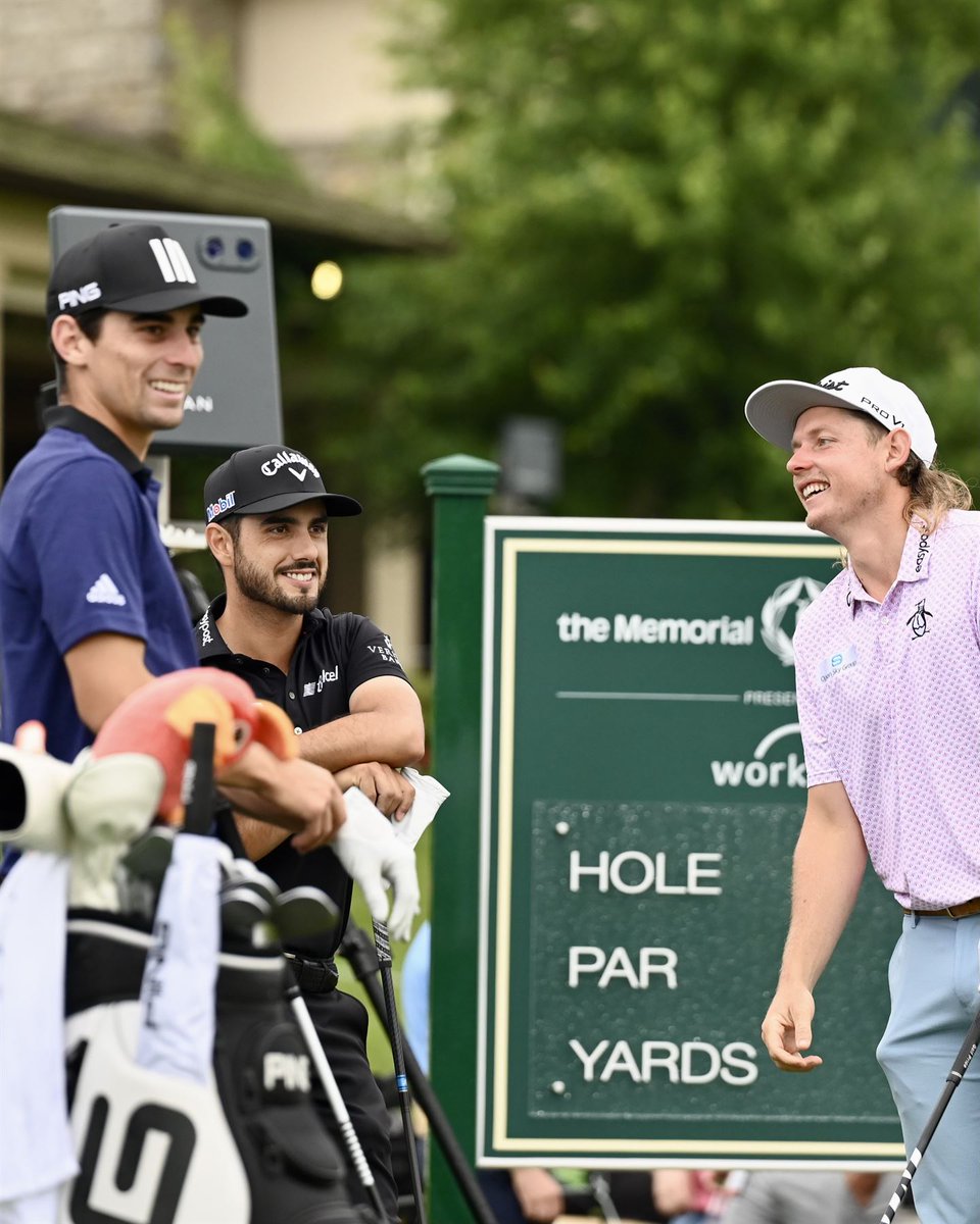 Abraham_Ancer's tweet image. 18 with the boys! 🇨🇱 🇲🇽 🇦🇺 @joaconiemann @MemorialGolf #TeamAncer