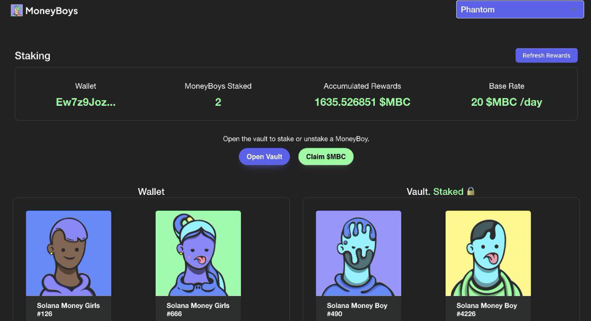 DOLPHINS__DAO's tweet photo. 💰 1635.53 $MBC is just the beginning

📊 Invested in @SolanaMoneyBoys on the early stage and purchased a few more NFTs later. Now the whole family is staked gaining profits to the DAO.

🚀 Dolphins keep searching for new blue-chips, stay tuned 

#SolanaNFTs #NFTCommunity #DAO https://t.co/xKRfMkRVAN