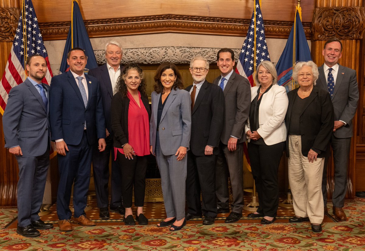 Today I took the opportunity to thank some of our legislators who are retiring from the legislature — some after decades of public service. Thank you for all you've done for the Empire State!