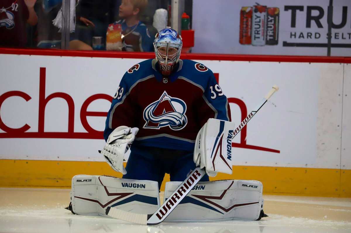Avalanche's tweet photo. In Frankie we trust!

#GoAvsGo https://t.co/TxrCfcR6dx