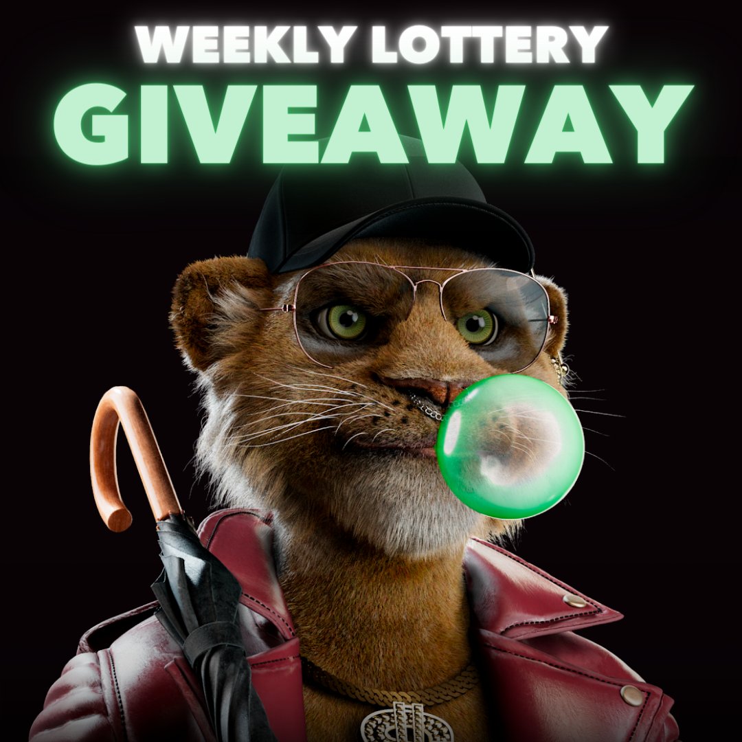 Big Cats Weekly Lottery with $1000 in Prizes💥 10 winners get $100 each 🤑 BONUS: Every winner will get WL for an upcoming collab project 😻 TO ENTER: ♻️RT and visit our Discord for additional details: discord.com/invite/bigcats #BigCatsNFT