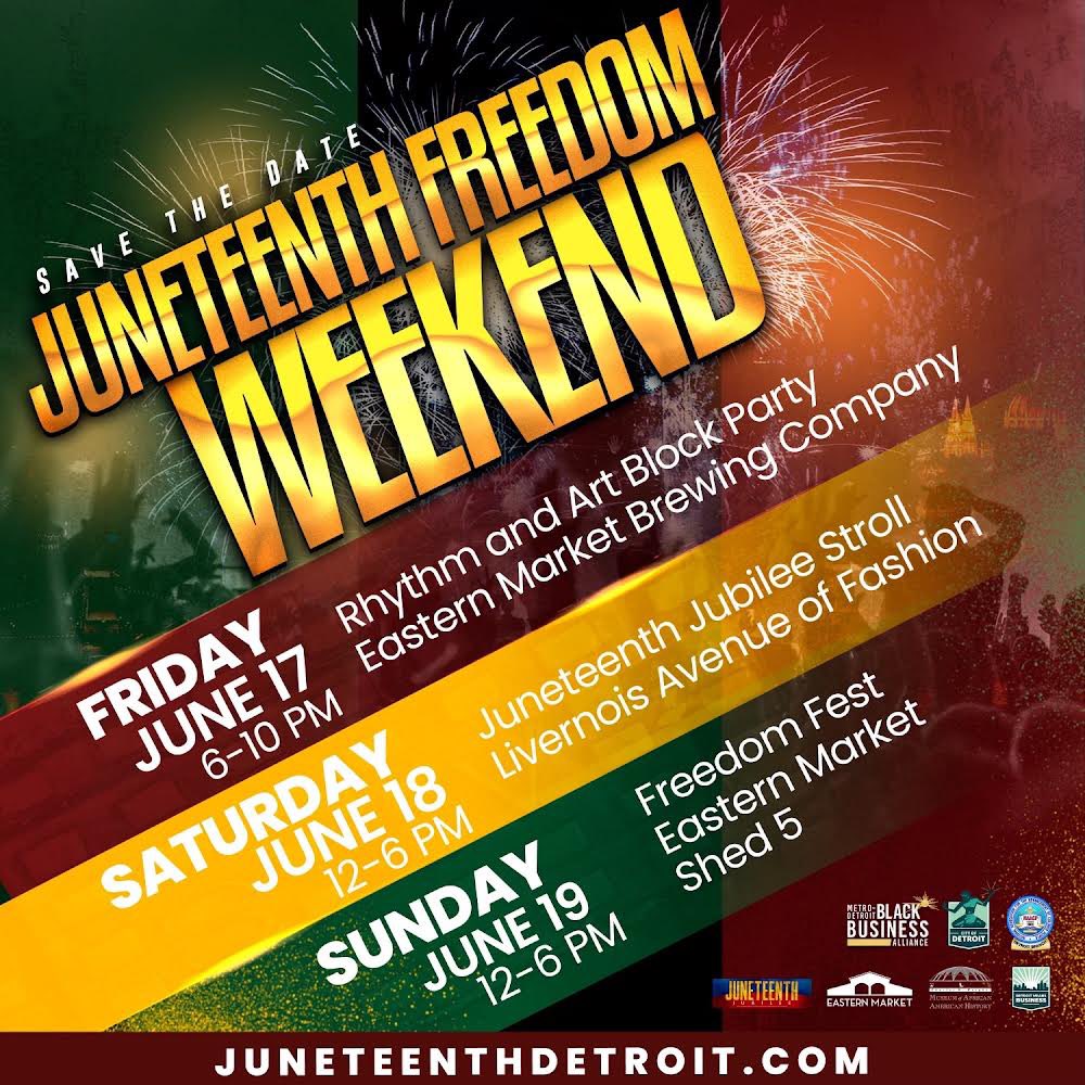 DETROITNAACP's tweet photo. June is busy!! Check out our meeting schedule, join us for the Juneteenth Freedom Weekend, and get your foursome for Come To Tee!
Visit https://t.co/m17IF7Syen for full details on all events.
#JoinGetActiveStayEngaged
#Juneteenth2022
#ComeToTee https://t.co/XxKFVu1Ovd