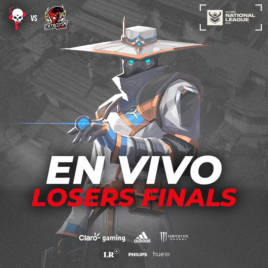 #ENVIVO

Ya comenzó la transmisión de la Losers Finals de la VNL organizada por  <a href="/recre8esports/">Recre8 Esports</a> 

Nos enfrentamos a <a href="/Cataclysmtto/">Cataclysm Team</a> en busca de llegar a la Gran Final🐍🩸

🖥: twitch.tv/recre8esports

#GoPythons #Valorant