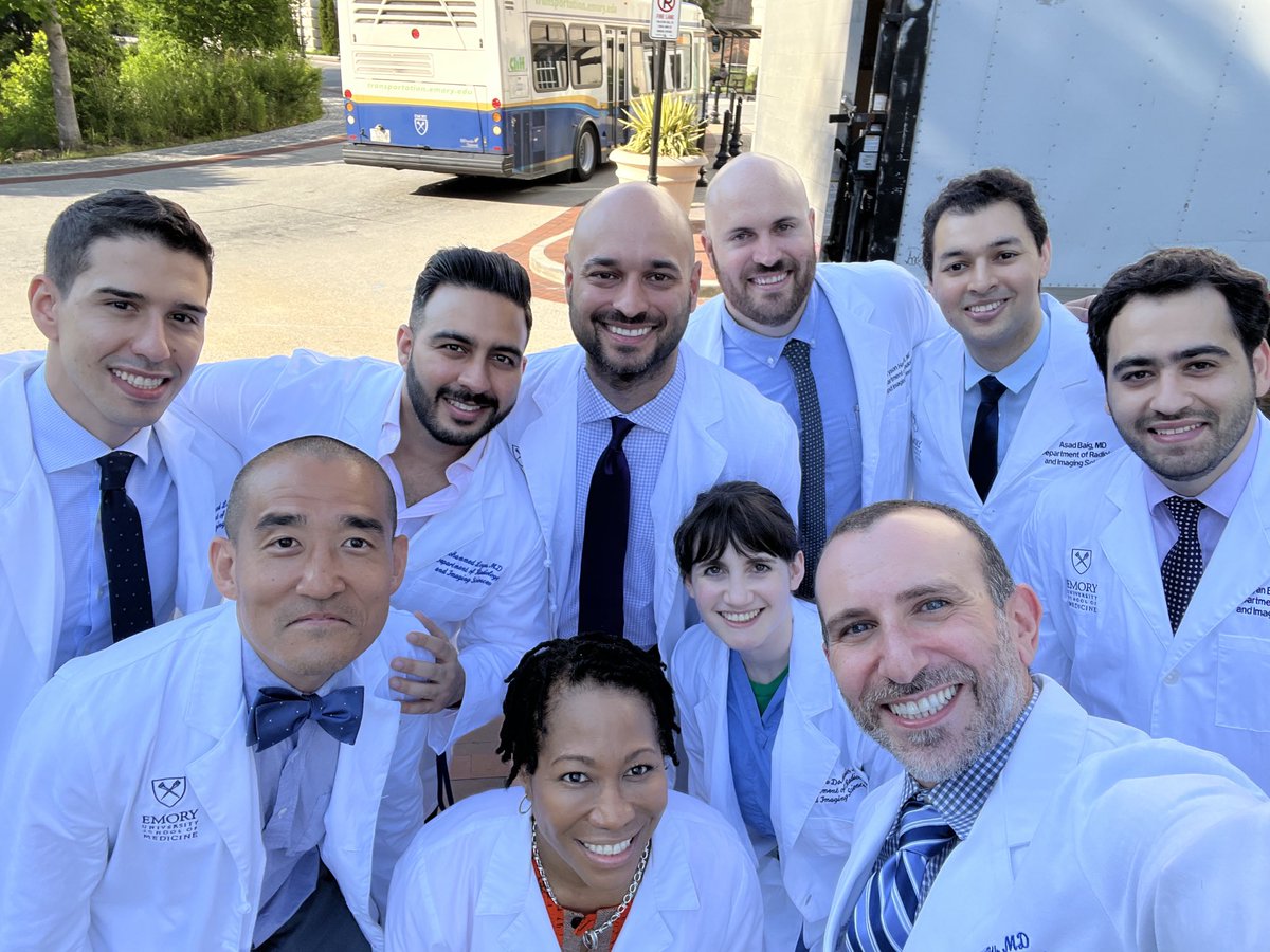 angiowoman's tweet photo. Picture day ⁦@EmoryIRad⁩ Senior IR Fellow / Resident = FESIDENT?  Soon they will show the 🌎 all they mastered while in #ATL ⁦@EmoryMedicine⁩ ⁦@EmoryRadiology⁩ ⁦@billmajdalany⁩ ⁦@AsadBaigMD⁩ ⁦@JunManKimMD⁩ ⁦@MElsayedMD⁩ ⁦@DrFLoya⁩ https://t.co/o7k6COKGcx