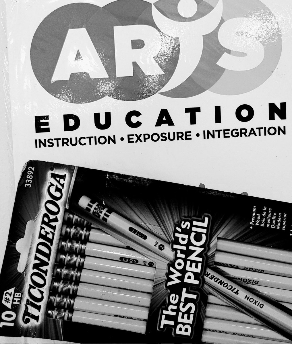 EffuahS's tweet photo. From page to stage @WeRTiconderoga world's best pencil ever for creative #ArtsEd classroom work. SO MANY pencils used daily in my room! Thanks for putting three million pencils in the hands of students through @KidsInNeed. #PostForPencils #Literacies #BuildingEquitableClassrooms https://t.co/tARbvxNftn