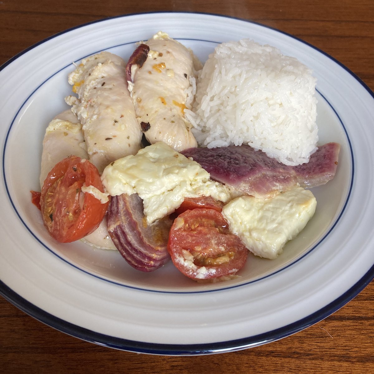 There is a reason those on a Mediterranean diet live longer.  This Feta and Tomato Chicken Tender Sheet Pan Bake is not only delicious but nutritious #bayarea #foodblog #foodblogger #cookwithzee #homecooking - cookwithzee.blogspot.com/2022/06/feta-a…