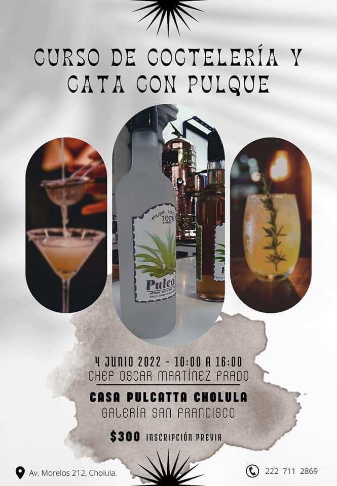 el_tinacal's tweet photo. Curso de cocteleria y Cata con pulque, en Cholula, Puebla, con los amigos de Pulcatta.
04 de junio. https://t.co/kAnDp9A4Iv
