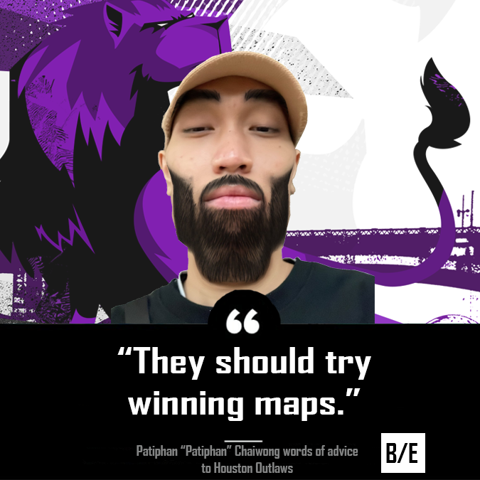 BallSackEsport's tweet photo. A man of sweeps and a man of wisdom
@itsPatiphan and the @LAGladiators 
sweep the @Outlaws in the Kickoff Clash!
Patiphan is a good winner and lends his opponents some wisdom after their defeat... https://t.co/EO7GIoNdF2