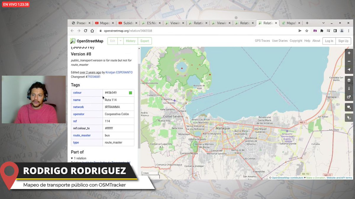 MapHubLAC's tweet photo. Ahora @roirobo habla sobre su experiencia de mapeo de transporte público con #OSMTracker y otras herramientas #OpenStreetMap
@OpenlabEc @hotosm https://t.co/GDeZNUY5Qs