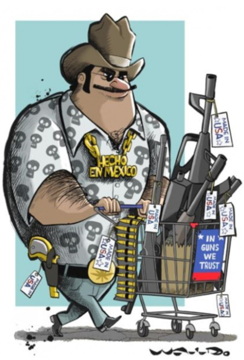 TraficoContra's tweet photo. El #MercadoDeArmas de #EUA afecta directamente a #México
El estudio #TheWayOfTheGun calcula que más de 40% de las tiendas de armas en #EUA se benefician del tráfico de armas a #México
¿Quién patrocina y le da un #PoderDeFuego desproporcionado al #CrimenOrganizado? https://t.co/UdIU16nVS6