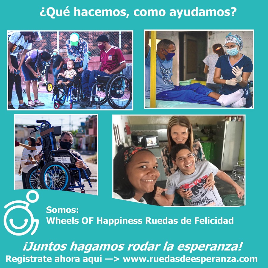 2HappyWheels's tweet photo. ¿SabíasQué El año pasado atendimos a más de 200 personas con #DiscapacidadMotora, en nuestra clínica en Valencia, #Venezuela?  Este año on tu aporte haremos mucho más. Regístrate en https://t.co/4pafJtT6Fz  #RuedasDeEsperanza  #WheelsOfHappiness https://t.co/VCXMeV5HQq