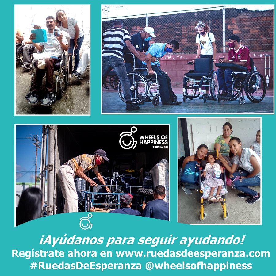 2HappyWheels's tweet photo. ¿SabíasQué El año pasado atendimos a más de 200 personas con #DiscapacidadMotora, en nuestra clínica en Valencia, #Venezuela?  Este año on tu aporte haremos mucho más. Regístrate en https://t.co/4pafJtT6Fz  #RuedasDeEsperanza  #WheelsOfHappiness https://t.co/VCXMeV5HQq
