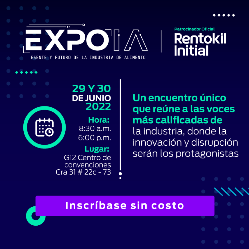 IAlimentosb2b's tweet photo. Los días 29 y 30 de junio #ExpoIA ofrecerá un escenario ideal de exhibición para las empresas nacionales y multinacionales proveedoras de la industria de alimentos en cada una de las principales categorías.✅

Regístrese gratis aquí 👉https://t.co/xoR0ksJTTl