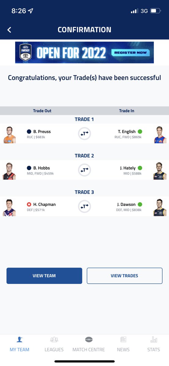 thebatteredsav's tweet photo. Option 1 or 2 - my byes structure is looking ok? @AFLFantasy @HatChatAFL @RoyDT @WarnieDT @CalvinDT @Lemon_DT @JeppaDT https://t.co/K0q35Vmalx