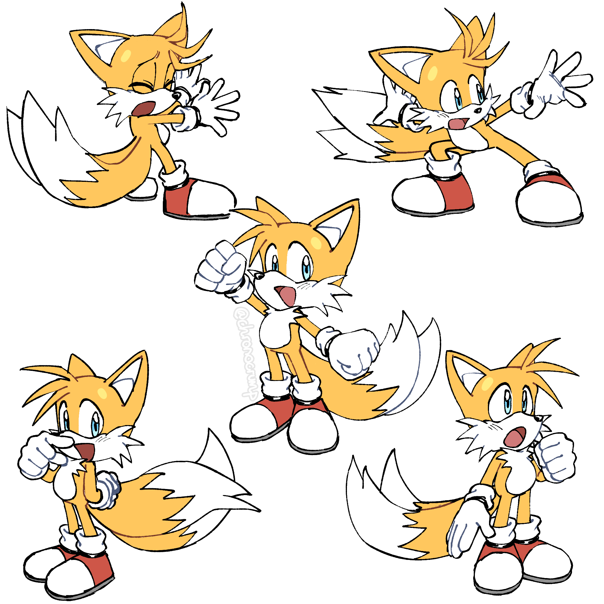 tails the fox sprites