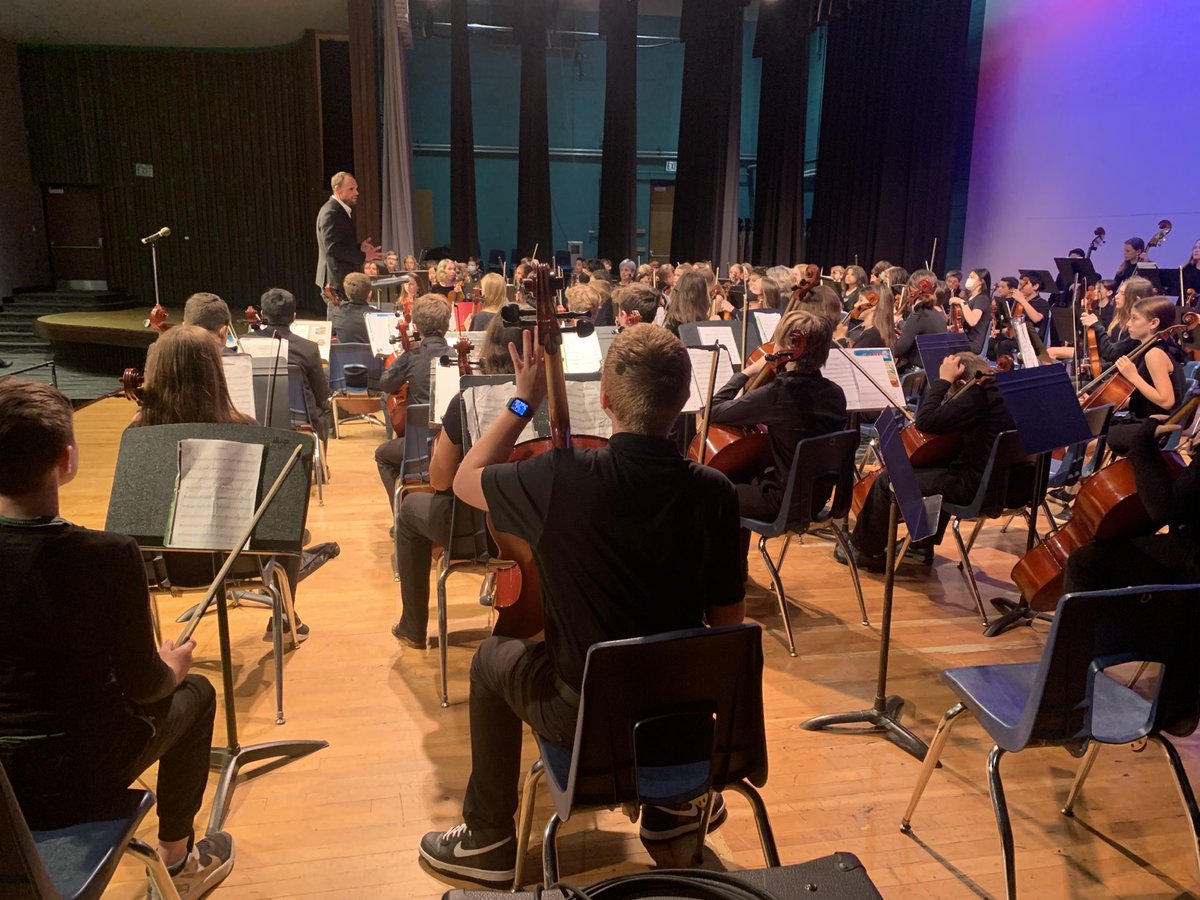 A beautiful night of orchestral music with 6th, 7th and 8th grade!  #sascompass #smslearn