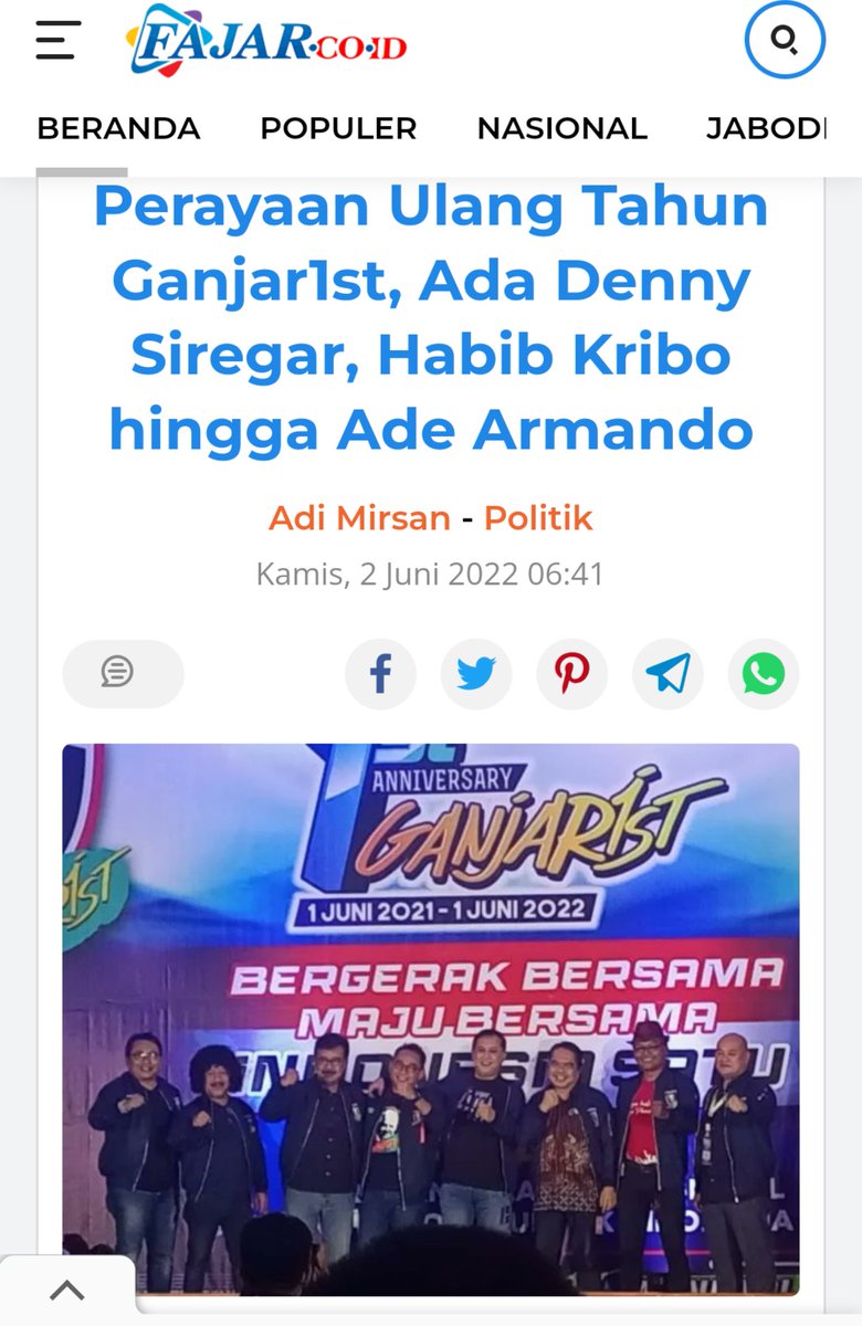 wantahgdn__'s tweet photo. Selamat hari jadi #Ganjar1st yang pertama.
Mari satukan tekad usung pak @ganjarpranowo capres 2024. 

Mantap!
#GANTARI
#GantariUntukGanjar

https://t.co/ZC7ARsQ5S6 https://t.co/DPPVEdcQQA