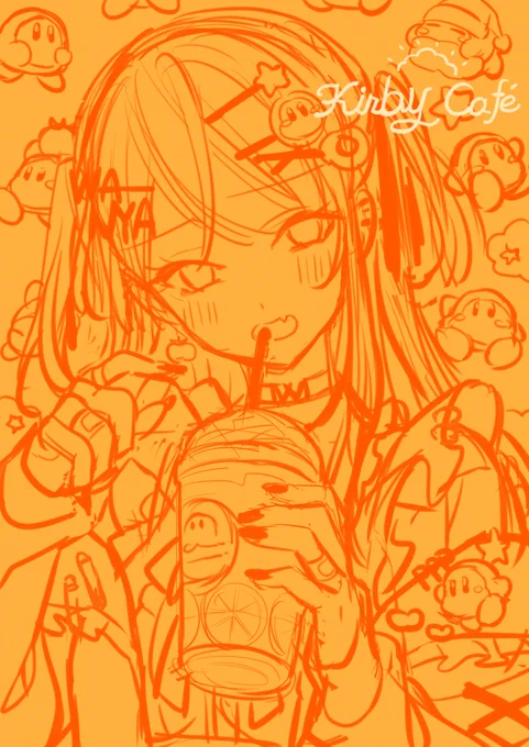 ワドルディ女子 ラフ 