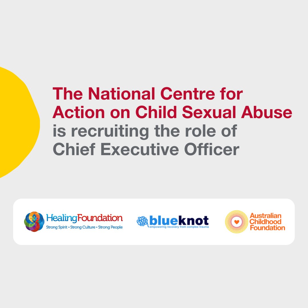 The National Centre for Action on Child Sexual Abuse is recruiting the permanent role of CEO to take forward the vision of creating safety for children &amp; improving responses to survivors of child sexual abuse.

Apply now: bit.ly/3tc99tP
