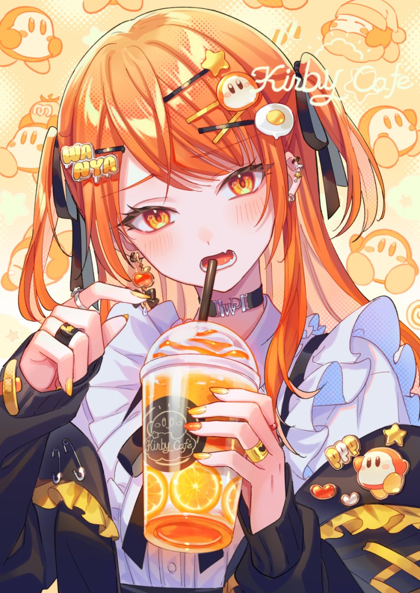 「ワドルディ女子🧡🖤💛 」|すざく＠２月１０日発売！『天空の異世界ビストロ店』のイラスト