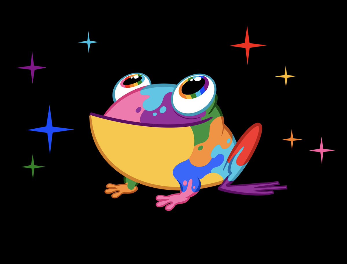 DavePryor72's tweet photo. @caileytervo Sparkle pride frog approves! https://t.co/YUWpw4eFZM