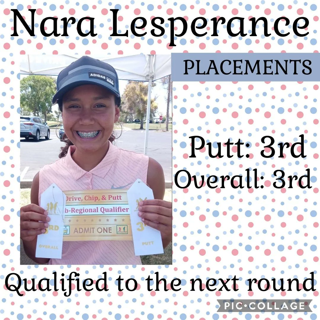 LoveAtAllTimes5's tweet photo. Winning State for Jr. High golf to competing in the Drive, Chip, and Putt Local Qualifier. Tiani took 1st place, scoring a 139, &amp; Nara 3rd place, scoring a 124. Both are advancing to the next level, Sub-Regional. Azaria earned her first ribbon.
 @Jles70434957 https://t.co/ICfqC65xD4