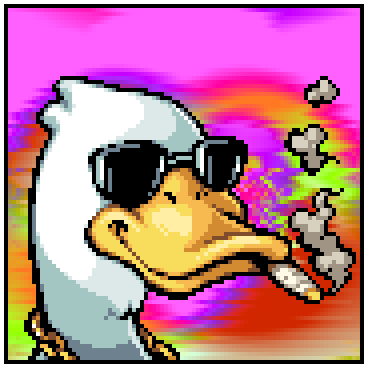 DbonesEth's tweet photo. Trippy Duck https://t.co/tGTY9jyV6P