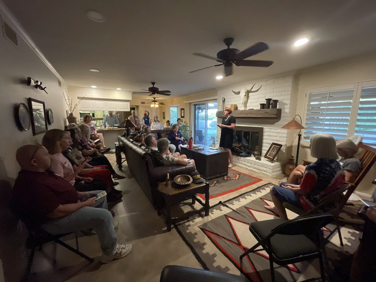Tiffany_Shedd's tweet photo. Thank you to the Stines’ for opening up their lovely home to us! It was a great evening and I was glad to share it with tough, strong conservatives.
#sheddforaz #arizona #attorneygeneral #arizonafirst #pro2a #proborder #bordercrisis #prolife #antiabortion #americafirst #usa https://t.co/CpoxF2YleY