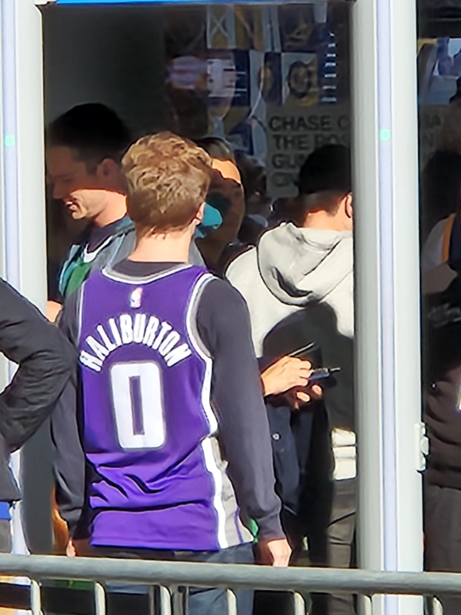 Matt George on X: Kings fan in a Tyrese Haliburton jersey spotted at the  NBA Finals.  / X