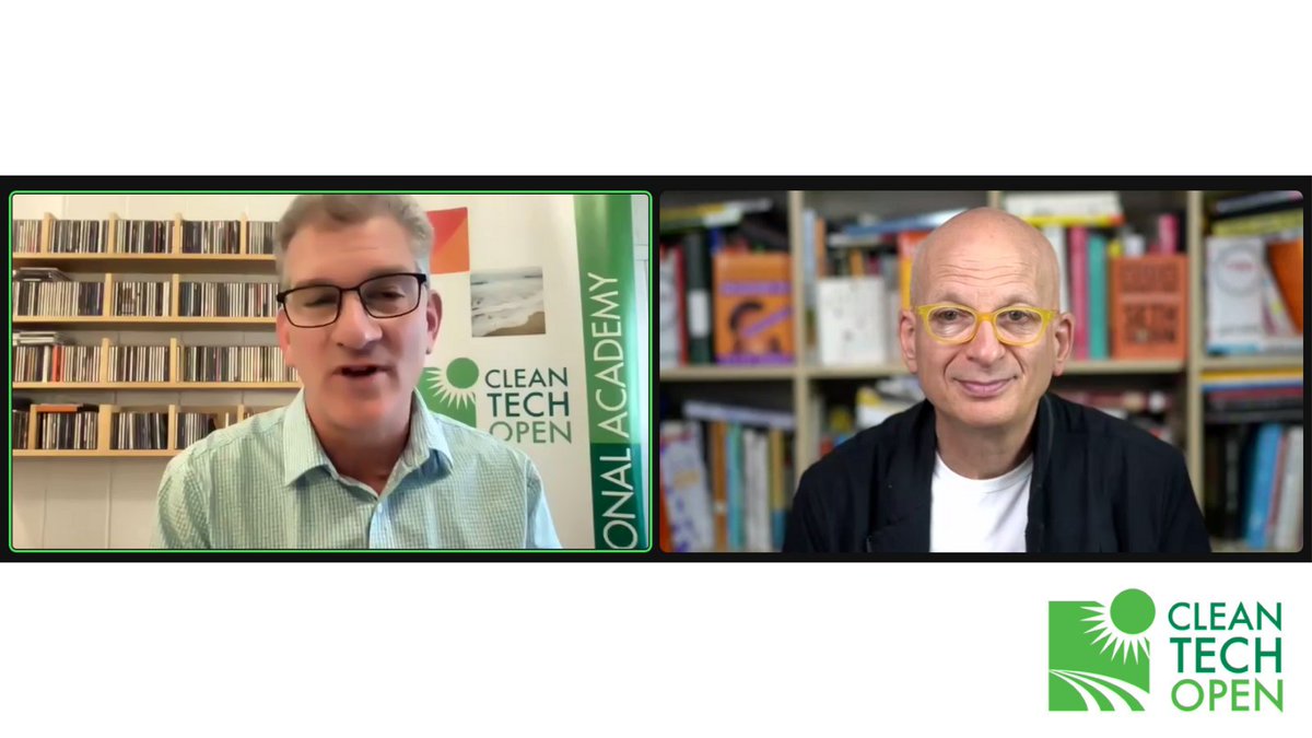 cleantechopen's tweet photo. Best-selling author @ThisIsSethsBlog joined us today as the headline speaker, via Zoom, on Day 2 of the kick-off event to our 2022 #CTOaccelerator! Seth talked about how to communicate about climate change and our partnership with #TheCarbonAlmanac - https://t.co/pZKfiFuI2x https://t.co/fX2Dal3O0p