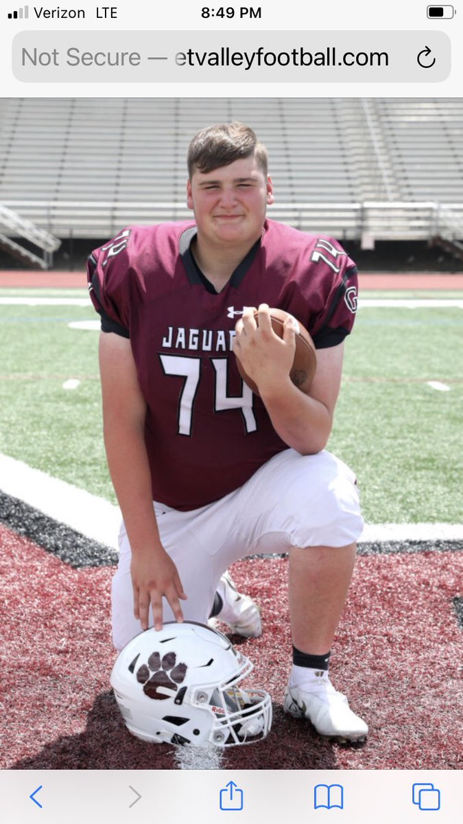 GarnetValleyFB's tweet photo. Congratulations to offensive lineman Nick Mahoney, who will continue his academic and athletic career at Wheeling University in West Virginia!  Way to go, Nick! https://t.co/PsN2iCRgHU