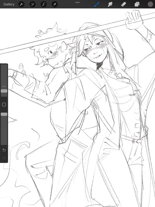 Stealing an idea from sleepy and drawing the dance scene I still can't believe he got the best rout in the game 