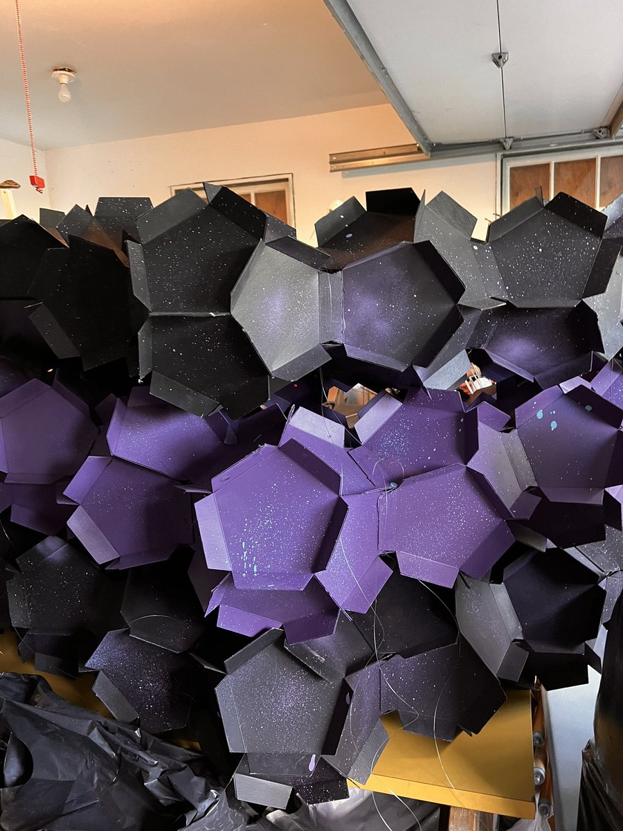 amberITgrl's tweet photo. “Are we there yet?” Garage; now w 50% more branches & 100% more origami. See you next year! 💜 #RTTS2022 https://t.co/SQURkyJJjS