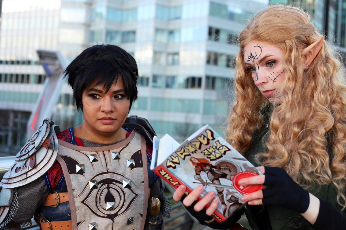 sugargoats's tweet image. REPOSTING A FEW OF MY FAVORITES #DRAGONAGE PICS OF @LexMayson AND I BC #DREADWOLF HAS ME FROTHING AT THE MOUTH IM JUST ALDJDSKNSKNZNSNZ